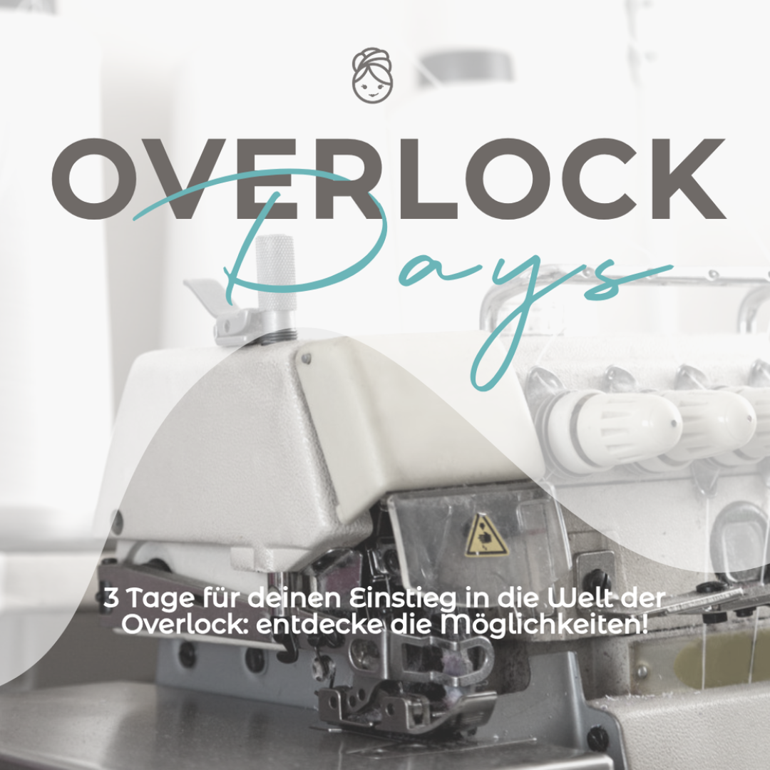 In den Overlock Days (0€) lernst du in 3 Tagen, wie du deine Overlock optimal nutzt! Entdecke ihre Funktionen, Pflege und Kauf-Tipps. Tägliche Aufgaben und der Austausch mit anderen machen dich fit für deine Projekte. Ich freu mich auf dich! Katja