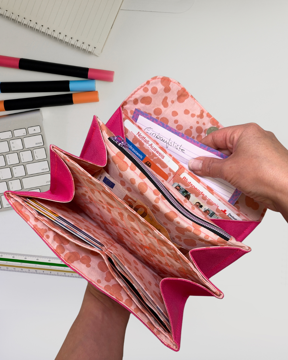 Portmonee "Taschengeld" nähen, die ultimative Tasche für dein Geld