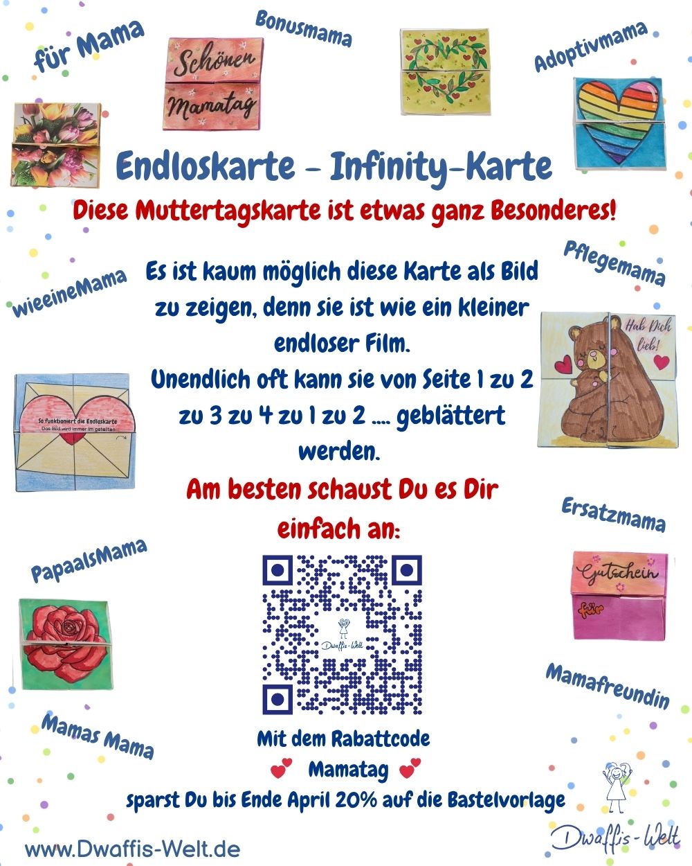 Neuerscheinung: Bastel eine Endloskarte (Infinity-Karte) zum Muttertag