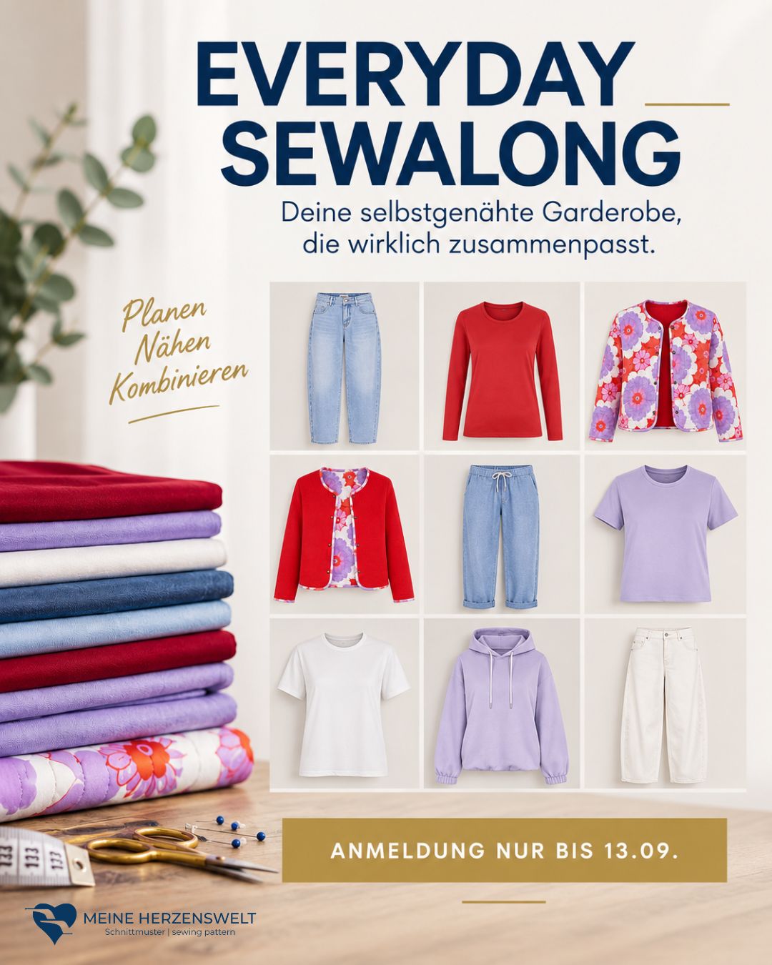 Everyday SewAlong: Nähe eine Garderobe, die zusammenpasst