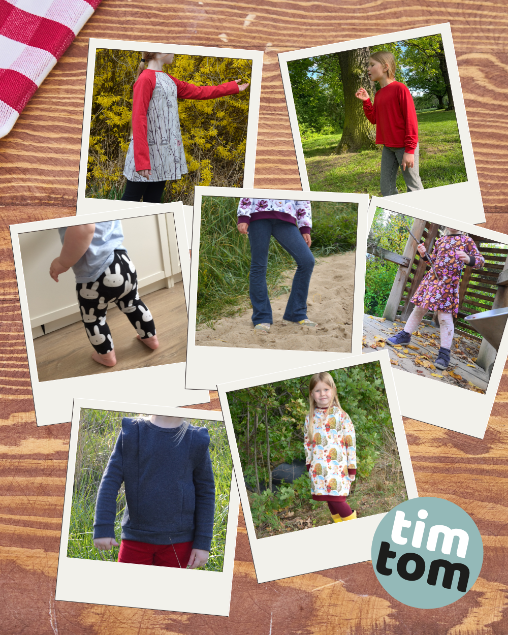 Mein Herz schlägt für bequeme, praktische und schöne Kinderkleidung. Inspiriert von meinen drei Kindern entstehen bei timtom Schnitte, die wirklich mitdenken: mit verschiedenen Passformen für schmale bis kräftige Kids, ohne störende Reißverschlüsse oder Knöpfe, und oft so gestaltet, dass vorne und hinten egal ist – für mehr Selbstständigkeit im Alltag.<br />
<br />
Mit meinen Kindern sind auch die Schnitte „mitgewachsen“: Von Schnitten für Babys, übers Kindergartenalter bis zu Teenie-Größen ist alles dabei. Und es gibt noch viele Ideen – auch für Erwachsene, Taschen, Strickdesigns & mehr!