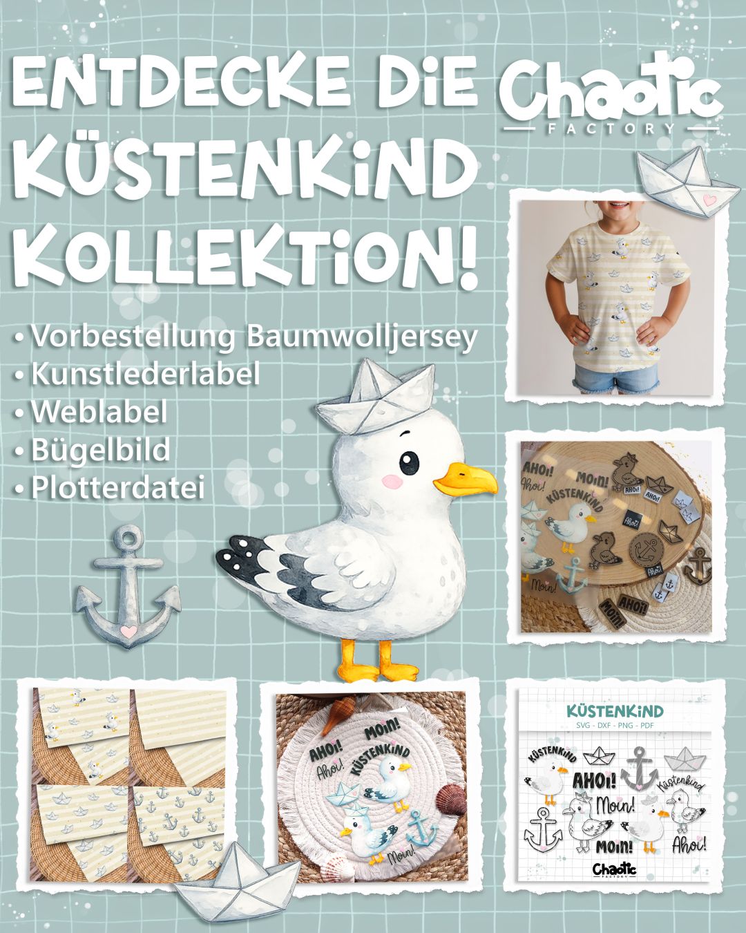 Entdeckt meine neue Kollektion: Bis 18. Juli könnt ihr den superweichen Baumwolljersey vorbestellen, die Lieferung erfolgt Anfang September. Passend dazu findet ihr tolle Kunstlederlabel, Weblabel, Bügelbilder und die passende Plotterdatei. ♥️