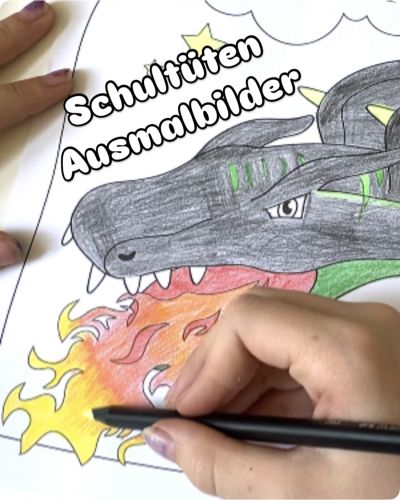 Für meine tierischen Schultüten-Schnittmuster findest du am blog lustige Ausmalbilder, die du oder dein Kind zur Ideenfindung in Bezug auf Farbe und Muster bemalen oder bekleben könnt. Viel Spaß damit!