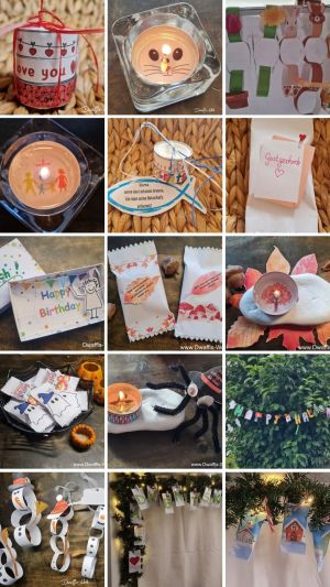 Kreativität kann jeder lernen und es darf ganz einfach sein. Ich erstelle Vorlagen für Menschen, die einfach mal loslegen wollen. Alleine oder mit den Kindern, es gibt für jeden etwas darin, da meine E-Books Baukästen sind. Einfacher Spaß, den man meistens nutzen oder verschenken kann. Kleinigkeiten machen unseren Alltag schön.