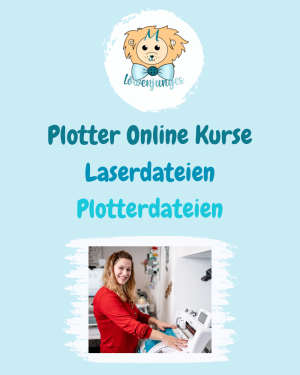 Löwenjunges – mit Liebe geplottet<br />
<br />
Ich bin Maxi von Löwenjunges und bei mir findest du eine bunte Auswahl an Plotterdateien – von niedlich-verspielt bis edel und elegant. Jede Datei entsteht mit viel Herzblut und wird intensiv an Brother Plottern getestet, bevor sie zu dir darf.<br />
Mein Herz schlägt für Qualität, kreative Freiheit und Designs, die einfach Spaß machen.<br />
<br />
Du möchtest mehr als nur "ausprobieren"?<br />
Ich gebe auch Onlinekurse für Brother Plotter – darunter ein Anfängerkurs, ein Materialkurs und mein neuer Minikurs „Mehr als nur Schreiben“.<br />
👉 Schau gerne auf meiner Homepage oder auf Instagram @loewenjunges_plotterkurse vorbei – dort teile ich regelmäßig Plottertipps, Hacks & Inspiration. ✨