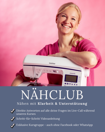 Hasta du Lust eine coole Tasche nähen mit ganz viel Unterstützung, einer tollen Gruppe und vielen Tipps und Tricks? Dann komm in den Nähclub und näh mit uns!