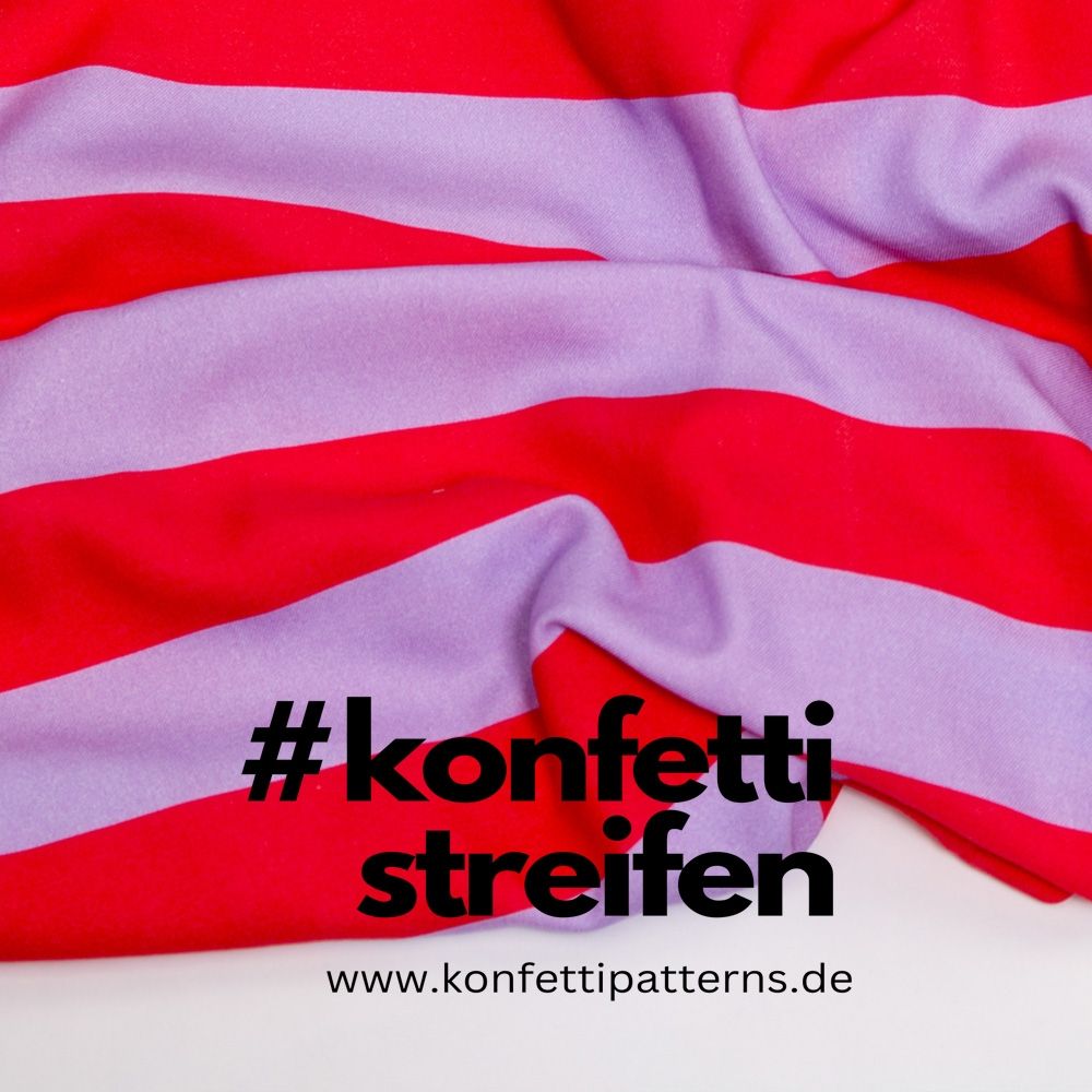 Konfetti Patterns ist mein modernes Schnittmusterlabel für Damenmode mit dem gewissen Etwas. Meine Designs sind minimalistisch, aber nie langweilig – perfekt für alle, die schlichte Eleganz mit besonderen Details kombinieren möchten.<br />
<br />
Jedes Schnittmuster ist mit viel Sorgfalt entworfen, damit sowohl Anfänger als auch Fortgeschrittene Freude am Nähen haben. Ich lege Wert auf zeitlose, vielseitige Designs, die sich individuell anpassen lassen und jede Garderobe bereichern.<br />
<br />
Neben Schnittmustern liebe ich es, mit Farben und Formen zu spielen. Diese Leidenschaft zeigt sich besonders in meinen Stoffdesigns und Weblabels. Knallige Farben harmonisch zu arrangieren ist für mich eine spannende Abwechslung zur Schnittkonstruktion.