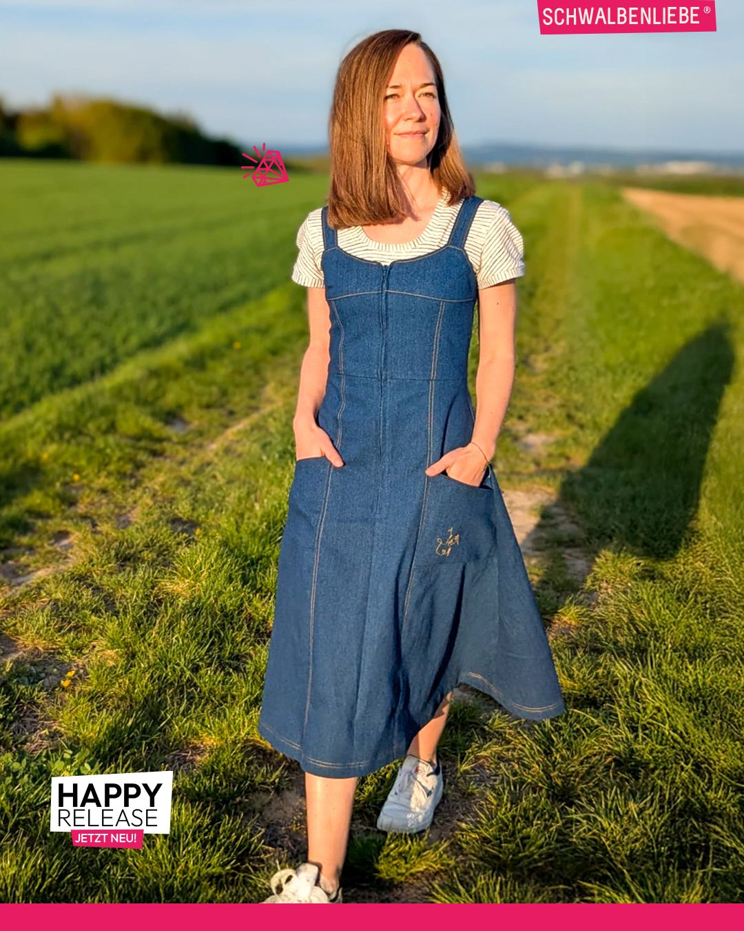 NEU* Ein Rockabella-Kleid par excellence für Denim & Elfenstoffe im Vintagestil + der #SEWINLOVE Sale mit 40 % im Shop.Ob Chucks oder High Heels – Rock’n’Roll forever. 