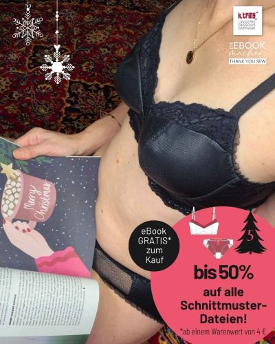 Das neue eBook #BraVyva, für deinen bügellose BH für perfekten Komfort. Du bekommst bis zu 50 Prozent Rabatt (bis einschließlich 10.12.25) und ab 4 Euro den #SensualSlippyX gratis dazu. Deine Chance auf ein traumhaftes Set!