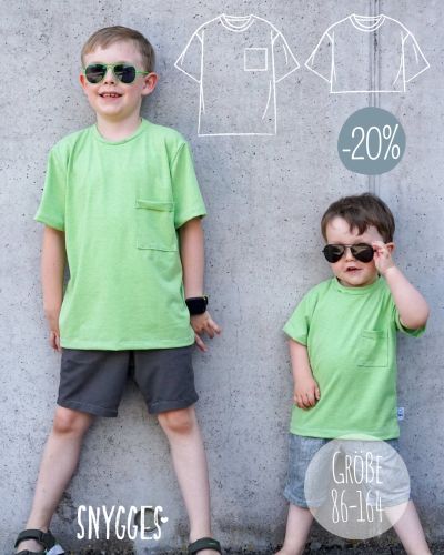 TOVE ist ein lässiges T-Shirt für Kinder (Gr. 86–164) – in 3 Weiten je Größe, 3 Längen zur Auswahl (Basic, Midi, Crop) und optionaler Brusttasche. Perfekt für Jersey & Co. und super schnell genäht! Jetzt zum Einführungspreis mit 20 % Rabatt!