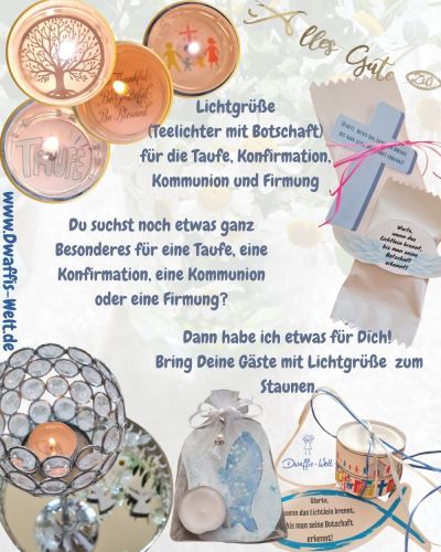 Du suchst noch etwas ganz Besonderes für eine Taufe, eine Konfirmation