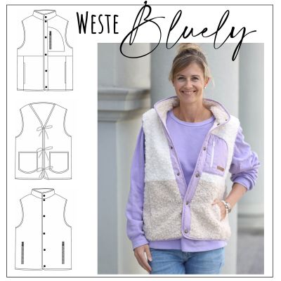 E-Bookveröffentlichung Weste Bluely Gr. 32 - 52 für Damen