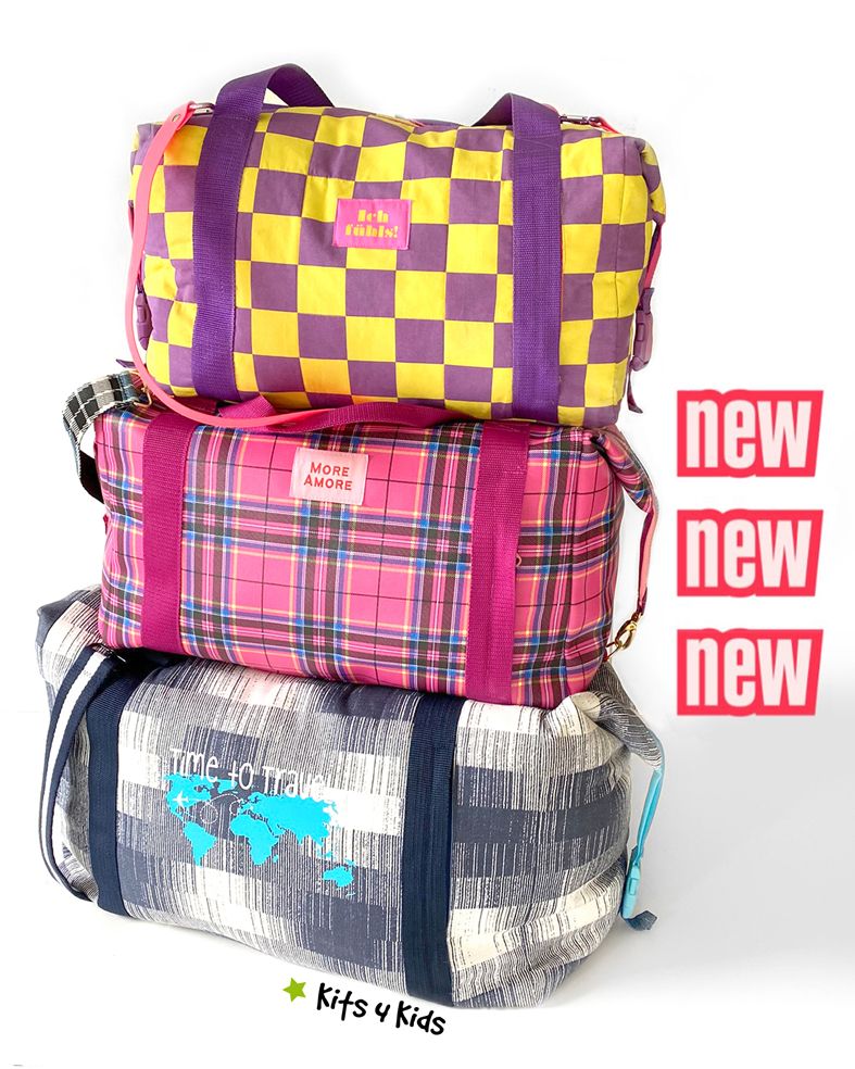 Hurra! Bald ist wieder Zeit um die Koffer zu packen! Nähe dir eine kompakte Reisetasche in 3 Größen mit vielen coolen Details und Extras. Bis Ende Mai zum Einführungspreis!