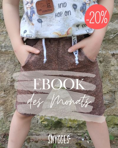 Der Sommer ist da – und damit auch das perfekte Nähprojekt für coole Kids: AARIS, die lässige Shorts für Kinder in den Größen 110-164! Und für die Kleinsten gibt’s AARIS MINI in den Größen 50-104. Im Juni bekommst du das Ebook mit 20 % Rabatt.