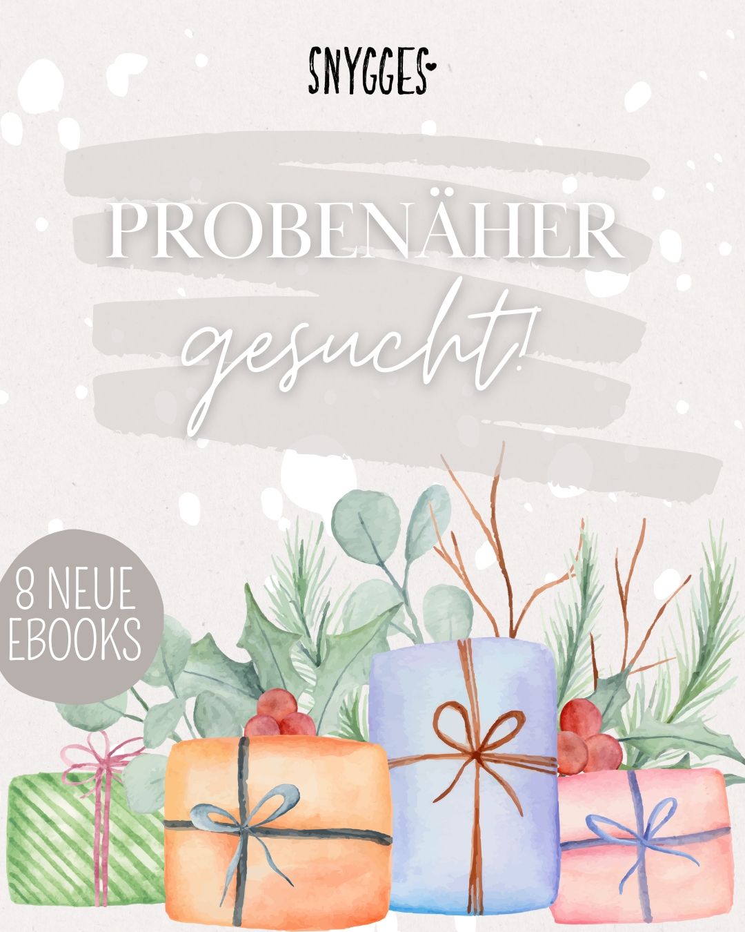 Für meinen Adventskalender HEIMLICHKEITEN IM ADVENT suche ich motivierte Näherinnen, die die Schnittmuster vor der Veröffentlichung testen, Feedback geben und ansprechende Fotos machen. Bewirb dich gern unter meinem Beitrag auf Instagram!