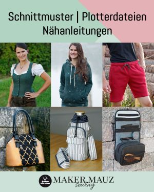 Auf makermauz.de findest du tolle und hochwertige Schnittmuster und Plotterdateien zu den Themen Taschen, Accessoires, Home-Dekoration, Tierbedarf und Kleidung.<br>
<br>
Jede Anleitung ist Schritt für Schritt beschrieben, sodass auch Nähanfänger sie problemlos meistern können. Ergänzend zu den detaillierten PDF-Anleitungen findest du auf meinem YouTube-Kanal ausführliche Videos, die dir helfen, deine Nähprojekte zum Leben zu erwecken.