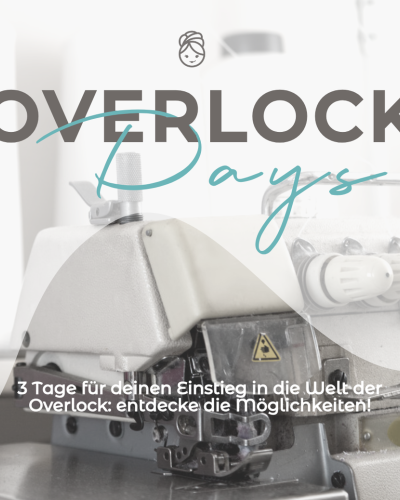 In den Overlock Days (0€) lernst du in 3 Tagen, wie du deine Overlock optimal nutzt! Entdecke ihre Funktionen, Pflege und Kauf-Tipps. Tägliche Aufgaben und der Austausch mit anderen machen dich fit für deine Projekte. Ich freu mich auf dich! Katja