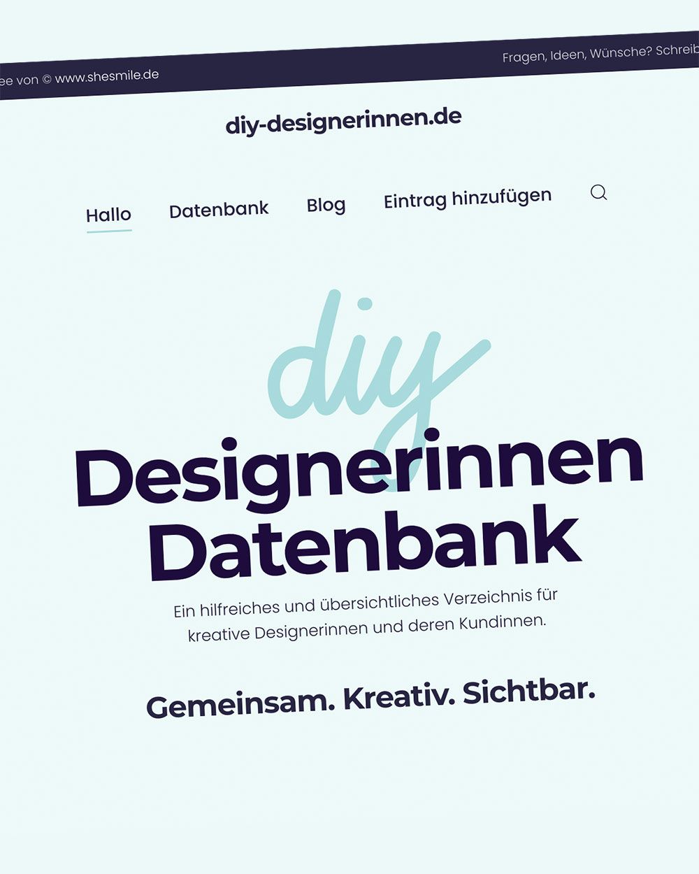 Die Datenbank geht online