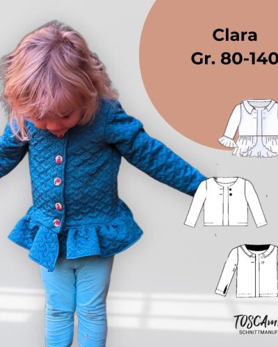 Kinderjacke Clara nähen | Vielseitige Übergangsjacke | TOSCAminni