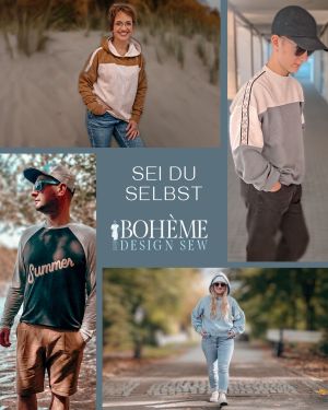 Hej Hej,<br />
 <br />
ich bin Simo, als Textil- und Bekleidungstechnikerin leite ich mit Leidenschaft mein Label "Bohème". <br />
<br />
Mein Fokus liegt auf modernen Schnittmustern für Damen, Herren und Kindern, die nicht nur stylisch, sondern auch nachhaltig sind. <br />
Bei Bohème dreht sich alles um sorgfältig konstruierte Schnitte. <br />
<br />
Ich begleite dich Schritt für Schritt mit detaillierten, illustrierten Anleitungen und habe auf YouTube Video-Nähanleitungen für dich vorbereitet.<br />
<br />
Die Schnittmusterbogen ist im Ebook sind in folgenden Formaten enthalten:<br />
- A4 & US-Letter Datei mit ein-/ausblendbaren Ebenen<br />
- A0 & 36"x48"in Datei mit Ebenen (optimiert für den Plotter (auch Online-Plotterdienste))<br />
-Beamer- / Projectordatei<br />
- Digitale Anleitung als PDF <br />
- Nahtzugaben und Nahtlinien sind enthalten<br />
Alle Ebooks sind bilingual, in Englisch und Deutsch.<br />
<br />
Sei du selbst<br />
Deine Simo