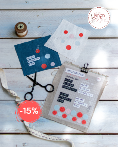 Falls Du die Scholle liebst und Wale einfach mal Dein Ding sind, bist Du vermutlich in Deiner Fishbag-Era angekommen! Mit den neuen Bügelbildern kannst Du das jetzt auch zeigen! Mit SCHOLLI15 bekommst Du sie nur kurz mit 15% Rabatt.