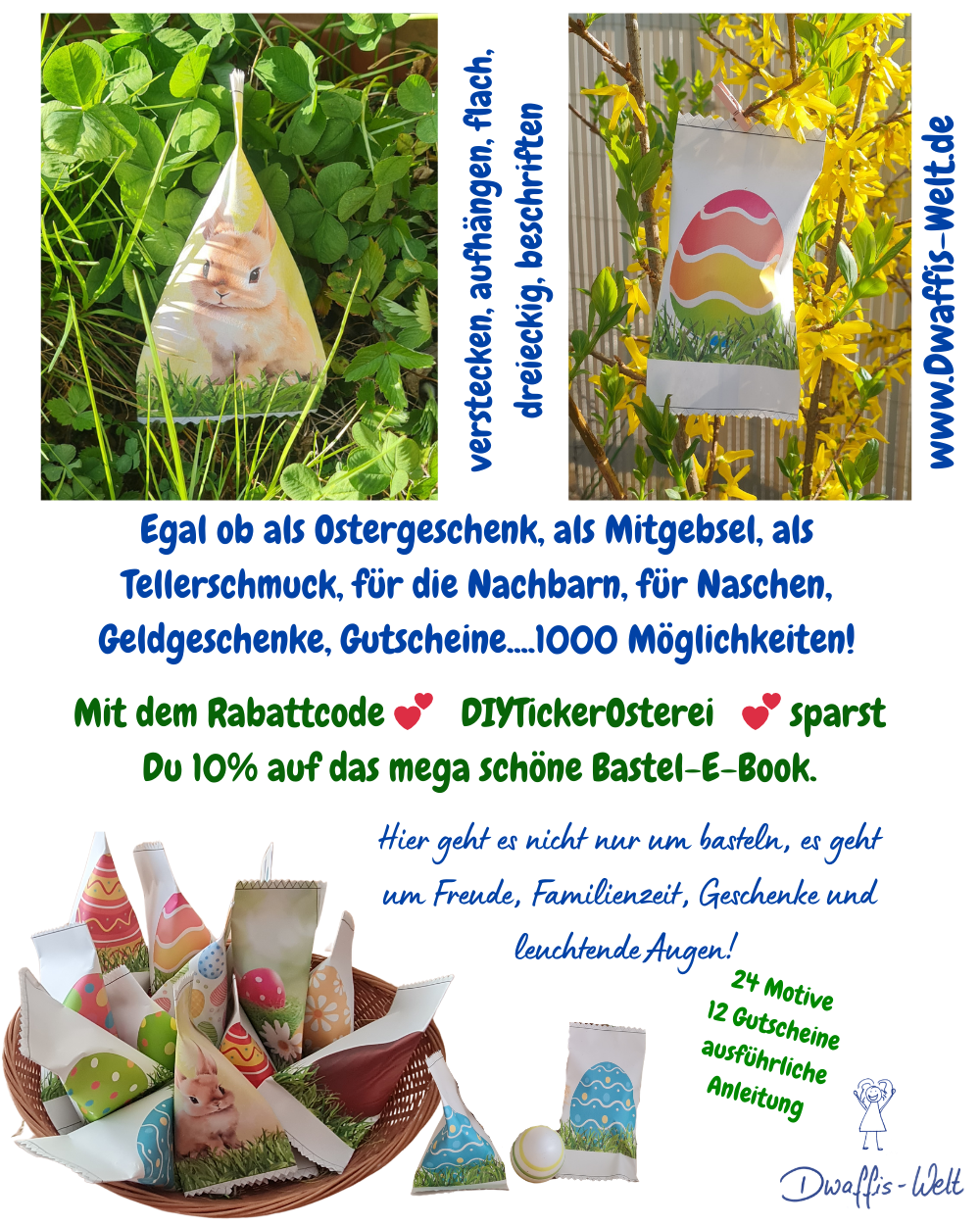 Osterei Überraschungen zum Ratzfatz selber machen und Freude bereiten