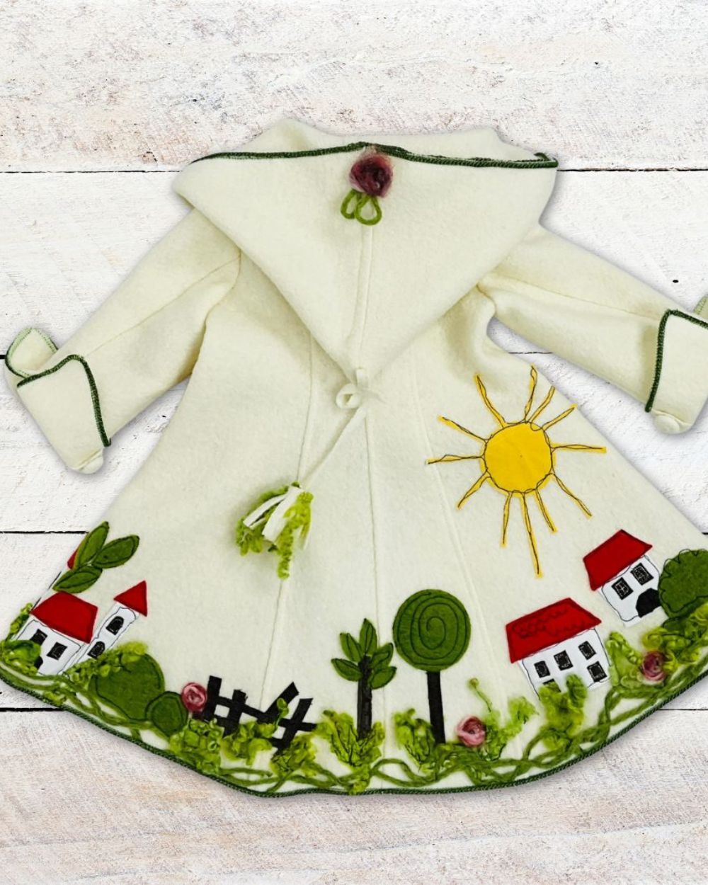 Applikationen für den Kindermantel Jensine nähen – Schritt für Schritt